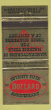 Matchbook Cover - Bullard Machine Tool Bridgeport CT 30 Strike