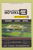 Matchbook Cover - Taylor Caterpillar Tractors Memphis TN 40 Strike