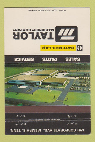 Matchbook Cover - Taylor Caterpillar Tractors Memphis TN 40 Strike