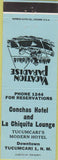 Matchbook Cover - Conchas Hotel Tucumcari NM blue