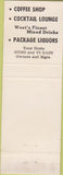 Matchbook Cover - Conchas Hotel Tucumcari NM blue