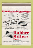 Matchbook Cover - Rubber Millers Plastic Linings Baltimore MD WEAR 40 Strike