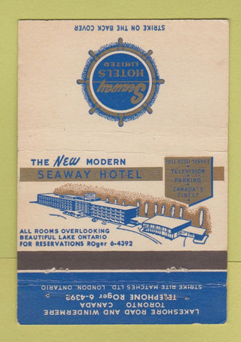 Matchbook Cover - Seaway Hotel Toronto ON 40 Strike