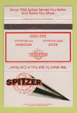 Matchbook Cover - Spitzer Auto World Buick Mitsubishi Sheffield OH 40 Strike