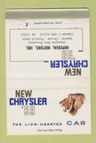 Matchbook Cover - 1959 Chrysler Imperial Motors Cleveland OH WEAR 40 Strike