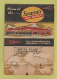 Matchbook Cover - Simpson Ford Oklahoma City OK POOR BACK 40 Strike