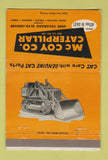 Matchbook Cover - McCoy Caterpillar Sterling Durango Colorado  40 Strike