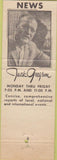 Matchbook Cover - WLBW TV Miami FL Jack Gregson