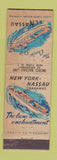Matchbook Cover - Cruise Ship SS Nassau New York City WEAR