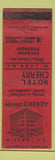 Matchbook Cover - Hotel Cherry Wilson NC WEAR