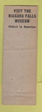 Matchbook Cover - Holiday Room Restaurant Bar Niagara Falls NY