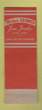 Matchbook Cover - Leone's Restaurant New York City Lion crease