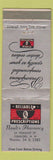Matchbook Cover - Nault's Drug Store Concord NH low phone #