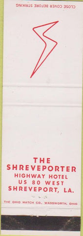 Matchbook Cover - The Shreveporter Shreveport LA