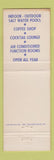 Matchbook Cover - The Ambassador Hotel Atlantic City NJ #1 BLUE PINK