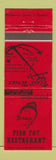 Matchbook Cover - Fish Fry Restaurant Wildwood NJ