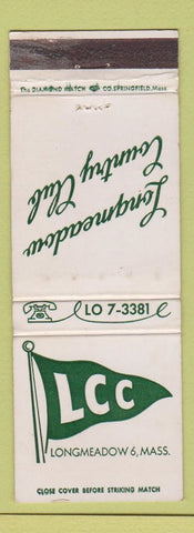 Matchbook Cover - Longmeadow Country Club MA WEAR