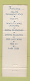 Matchbook Cover - The Cove Motel Grill Orleans MA