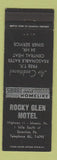 Matchbook Cover - Rocky Glen Motel Scranto PA