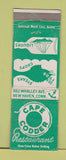 Matchbook Cover - Cape Codder Restaurant New Haven CT
