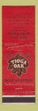 Matchbook Cover - Tioga Oak Leather Shoe Repair Shelton KY