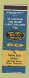 Matchbook Cover - Hartford Mutual Insurance Shelton Trust CT