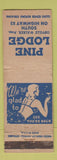 Matchbook Cover - Pine Lodge girlie WORN