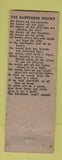 Matchbook Cover - Pine Lodge girlie WORN