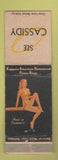 Matchbook Cover - Koppers American Piston Rings pinup WORN