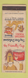 Matchbook Cover - Monarch Canned Peaches Chicago IL Lion WEAR