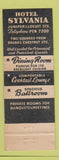 Matchbook Cover - Hotel Sylvania Philadelphia PA