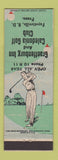 Matchbook Cover - Graeffenburg Inn Caledonia Golf Club Fayetteville PA