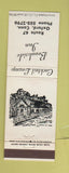 Matchbook Cover - Brookside Inn Oxford CT