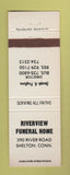 Matchbook Cover - Riverview Funeral Home Shelton CT
