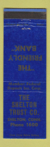 Matchbook Cover - Shelton Trust Bank CT low phone #