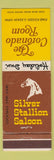 Matchbook Cover - Coronado Room Silver Stallion Saloon Carlsbad NM