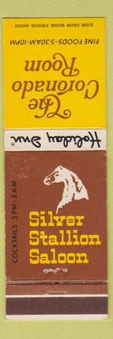 Matchbook Cover - Coronado Room Silver Stallion Saloon Carlsbad NM