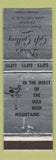 Matchbook Cover - Dunn's Gift Gallery Lake Placid NY girlie