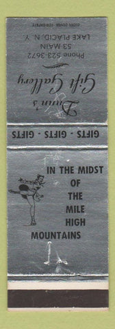 Matchbook Cover - Dunn's Gift Gallery Lake Placid NY girlie