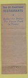 Matchbook Cover - Hotel Commodore New York City