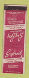 Matchbook Cover - Big Boy Sandwich Shop New Haven CT