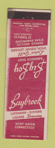 Matchbook Cover - Big Boy Sandwich Shop New Haven CT