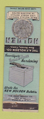 Matchbook Cover - Holden Metal Baths New Haven CT WEAR