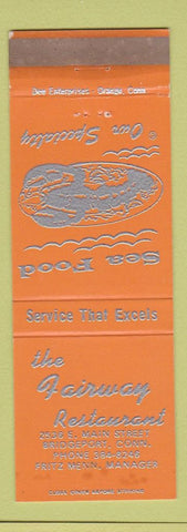 Matchbook Cover - The Fairway Restaurant Bridgeport CT ORANGE WEAR