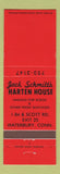 Matchbook Cover - Jack Schmitt's Harten House Waterbury CT