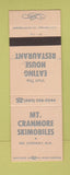Matchbook Cover - Mount Cranmore Snowmobiles North Conway NH Eating House