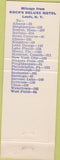 Matchbook Cover - Koch's Deluxe Motel Leeds NY