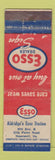 Matchbook Cover - Esso oil gas Aldridge's Hopewell VA WEAR