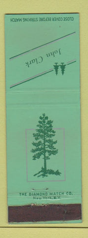 Matchbook Cover - John Clark Tree