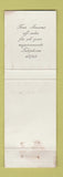 Matchbook Cover - Four Seasons Hotel Durban WEAR